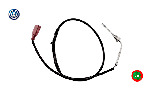 Sensor de temperatura de gases do escape amarok marrom - conector marrom - EGT - 03L906088FE