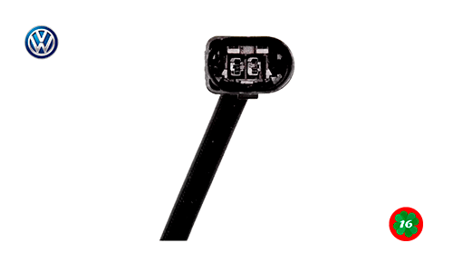 Sensor de temperatura de gases do escape amarok preto turbina - conector preto - 03L906088FQ - 03L906088JK